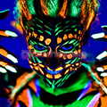 Fluorescent UV Face Paint