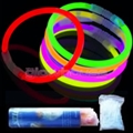 100 Pack of 8 Inch Glow Bracelets